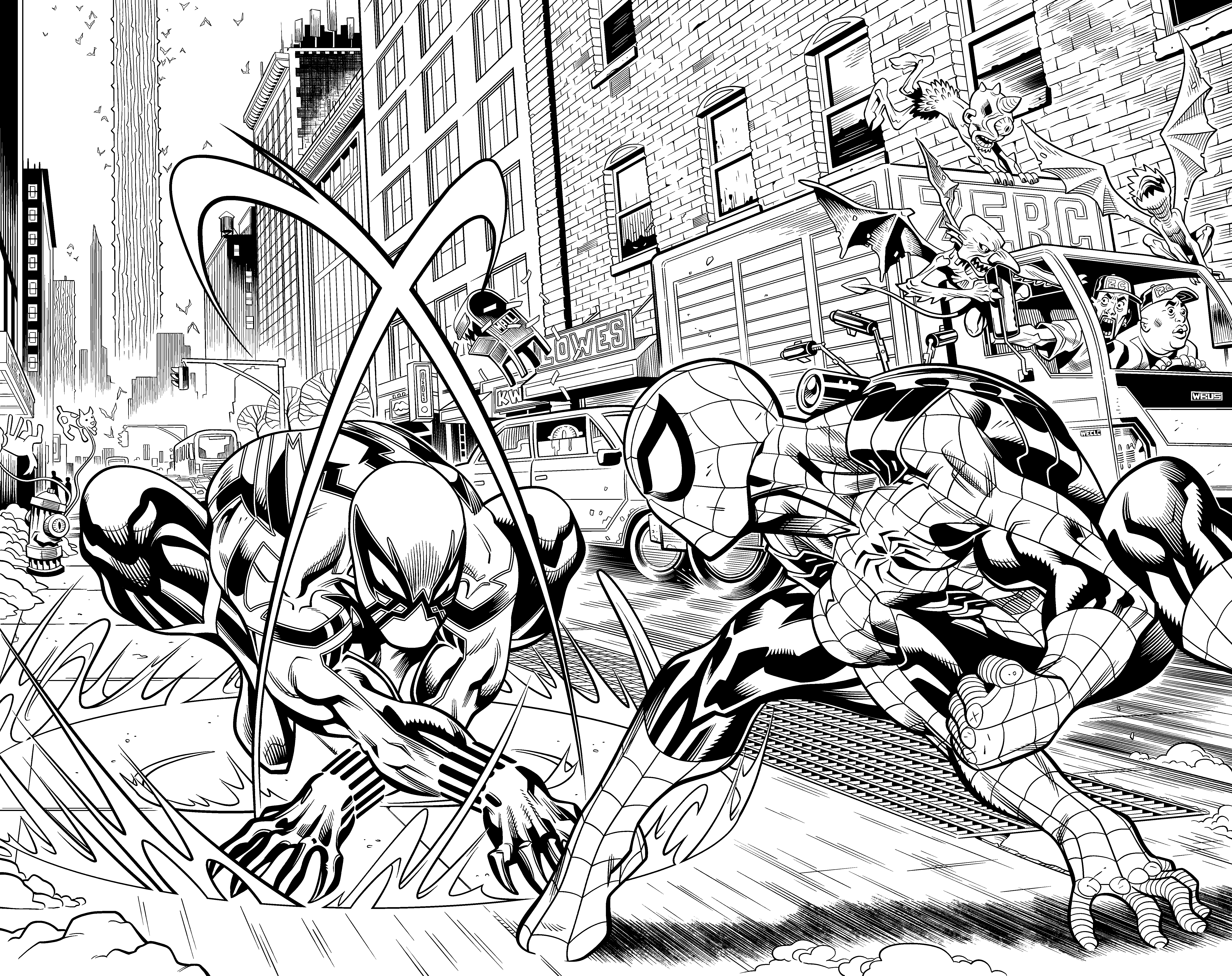 Example of Comic Book Inking