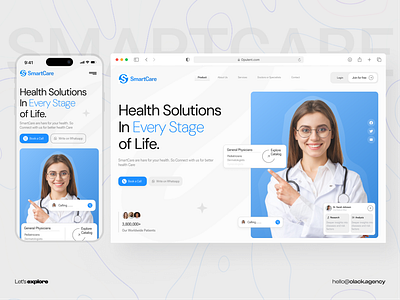 Health Care Website Landing Page UI Design branding design figma graphic design health care health care website heath care design home care illustration landing page landing page design logo ui ui design uiux ux ux design web design website website design