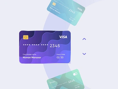 Card Slider UI - Microanimation animation banking card design card slider card ui cards credit card design finance interaction design microanimation motion graphics slider ui ui trend uiux