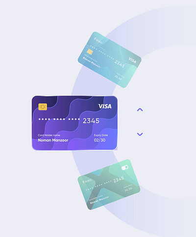 Card Slider UI - Microanimation animation banking card design card slider card ui cards credit card design finance interaction design microanimation motion graphics slider ui ui trend uiux