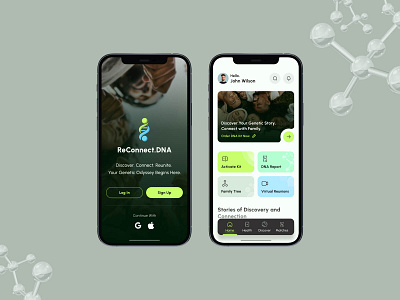 DNA App Design app concept app design branding demographic design dna dna app dna kit health health app health app ui medical app testing app ui ui trend uiux usa app ux