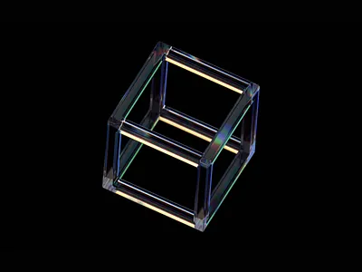 Glass cube 3d abstract animation background blender block branding clean cover cube design geometric glass loop minimalist motion graphics refraction render shape simple