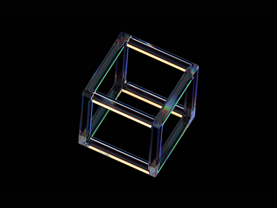 Glass cube 3d abstract animation background blender block branding clean cover cube design geometric glass loop minimalist motion graphics refraction render shape simple