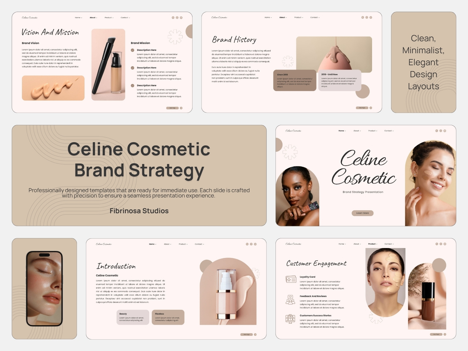 Celine Cosmetic - Brand Strategy background