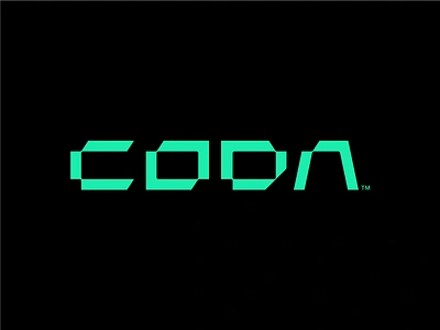 CODA - Tech Logo Design (Unused & For Sale) ai app branding c coda code design futuristic iot it logo minimal modern saas saas startups simple software tech technology text