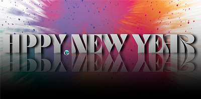 Happy New Year colorful happy new year illustration multicolor