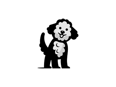 Playful Whoodle Logo Design - For Sale cute dog happy mascot mascot logo pet pet shop puppy whoodle