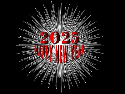 Happy New Year 2025 2025 2025year calibration graphic design happy holiday illustration new year