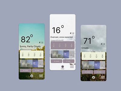 Daily UI: Day 37 Weather App dailyui ui design