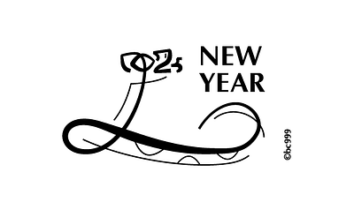 2025 2025 animal bw design illustration logo new year snake