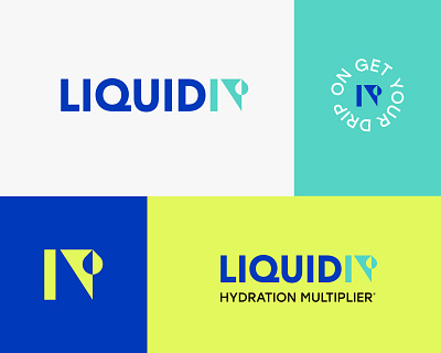 Liquid IV - Logo Redesign art direction beverage brand branding color cpg creative direction design drink identity logo palette redesign