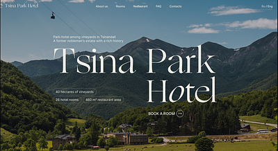 Historical hotel design graphic design ui