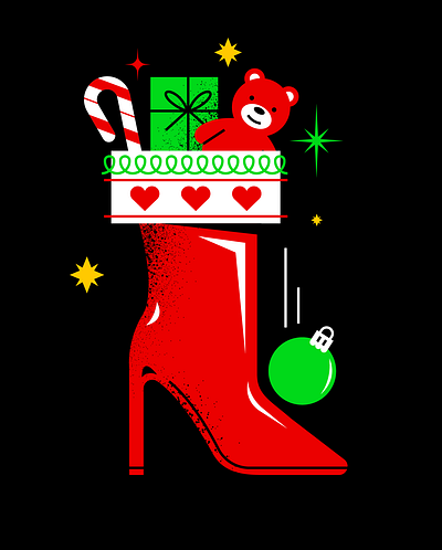 SLAYY! adobe adobe illustrator christmas color design designer digital fun gay holiday holidays illustration illustrator santa vector vector art