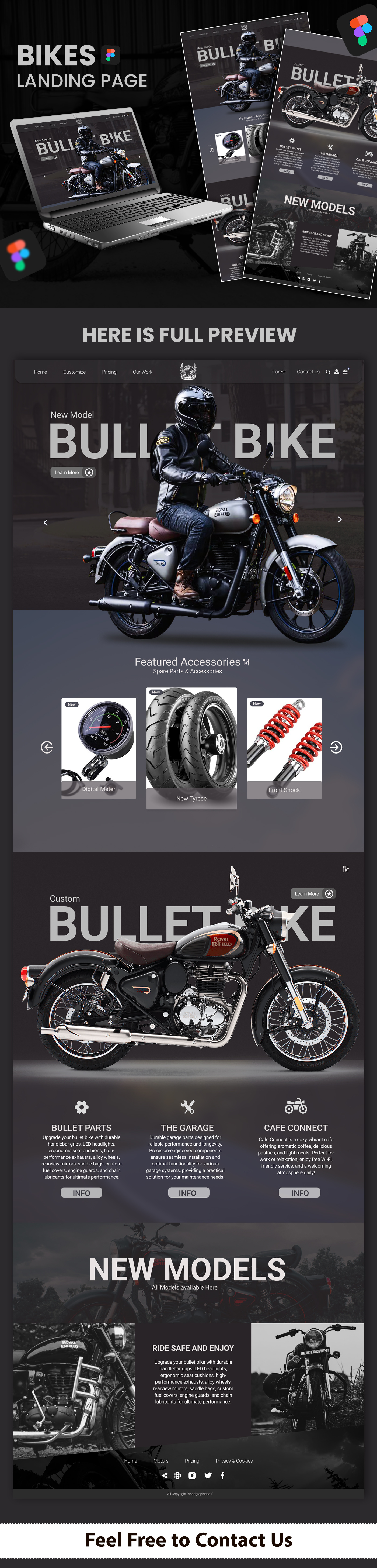 Modern Bikes Website Landing Page Design | Sleek UI/UX Concept bikes landing page design branding design landing landing page landing page design logo ui uiux design user interface design ux design for bike website website design website landing page website landing page desing