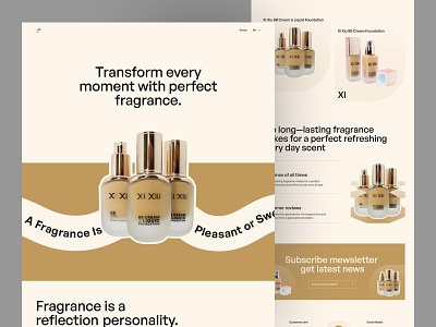 Perfume Shop Website Design design ecommerce ecommerce store fragnence landing page perfume store product design shopify shopify store shopify store design ui ui design uiux web design website website design