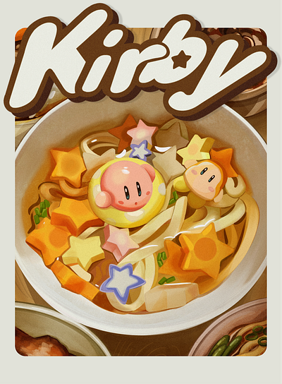 Kirby fanart illustration art graphic design illustration