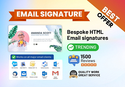 HTML email signature design email design email newsletter email signature html email signature