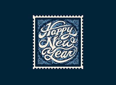 Happy New Year Script 2024 graphic design happy illustration lettering new poster script typography year