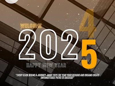 HAPPY NEW YEAR 2025 2025 branding design graphic design happynewyear happynewyear2025 happynewyearposter ui