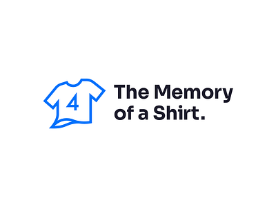 The Memory of a Shirt - Logo design 4 branding design football graphic design icon logo logomark logotype minimal modern monogram shirt simple soccer