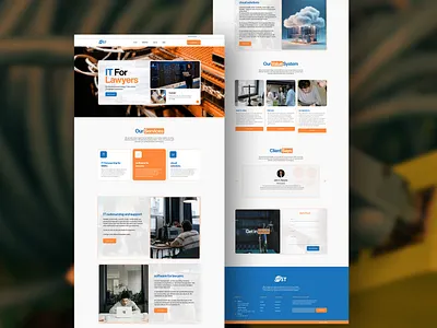 "IT for Lawyers" Agency Landing Page using Figma