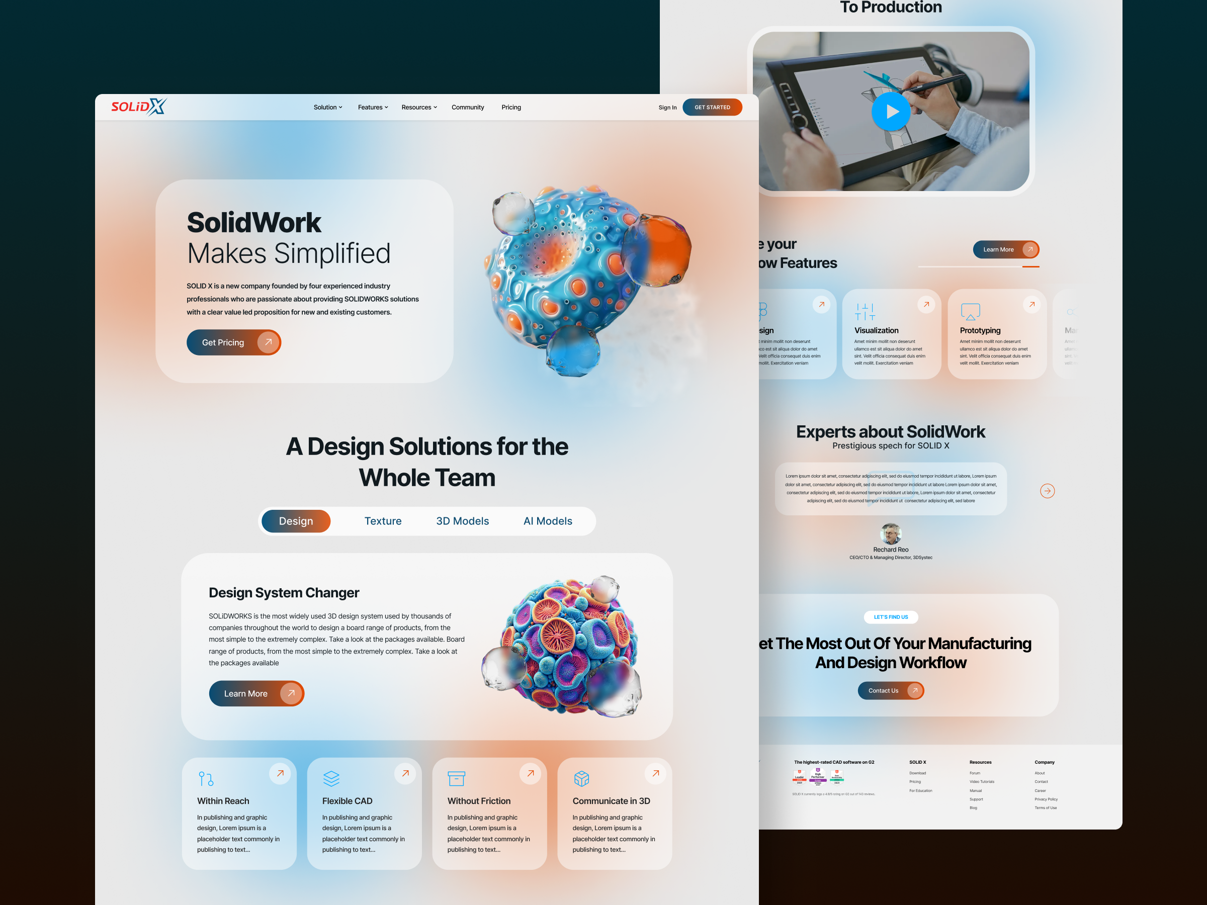 SOLIDWORKS® with the 3DEXPERIENCE® branding custom website design figma figma layout figma mockup figma prototype figma website landing page layout design mockup design product design template design ui web design web template website concept website design website mockup website template