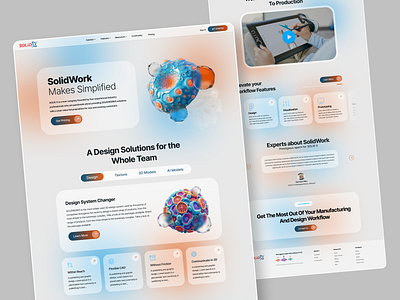 SOLIDWORKS® with the 3DEXPERIENCE® branding custom website design figma figma layout figma mockup figma prototype figma website landing page layout design mockup design template design ui web design web template website concept website design website layout website mockup website template