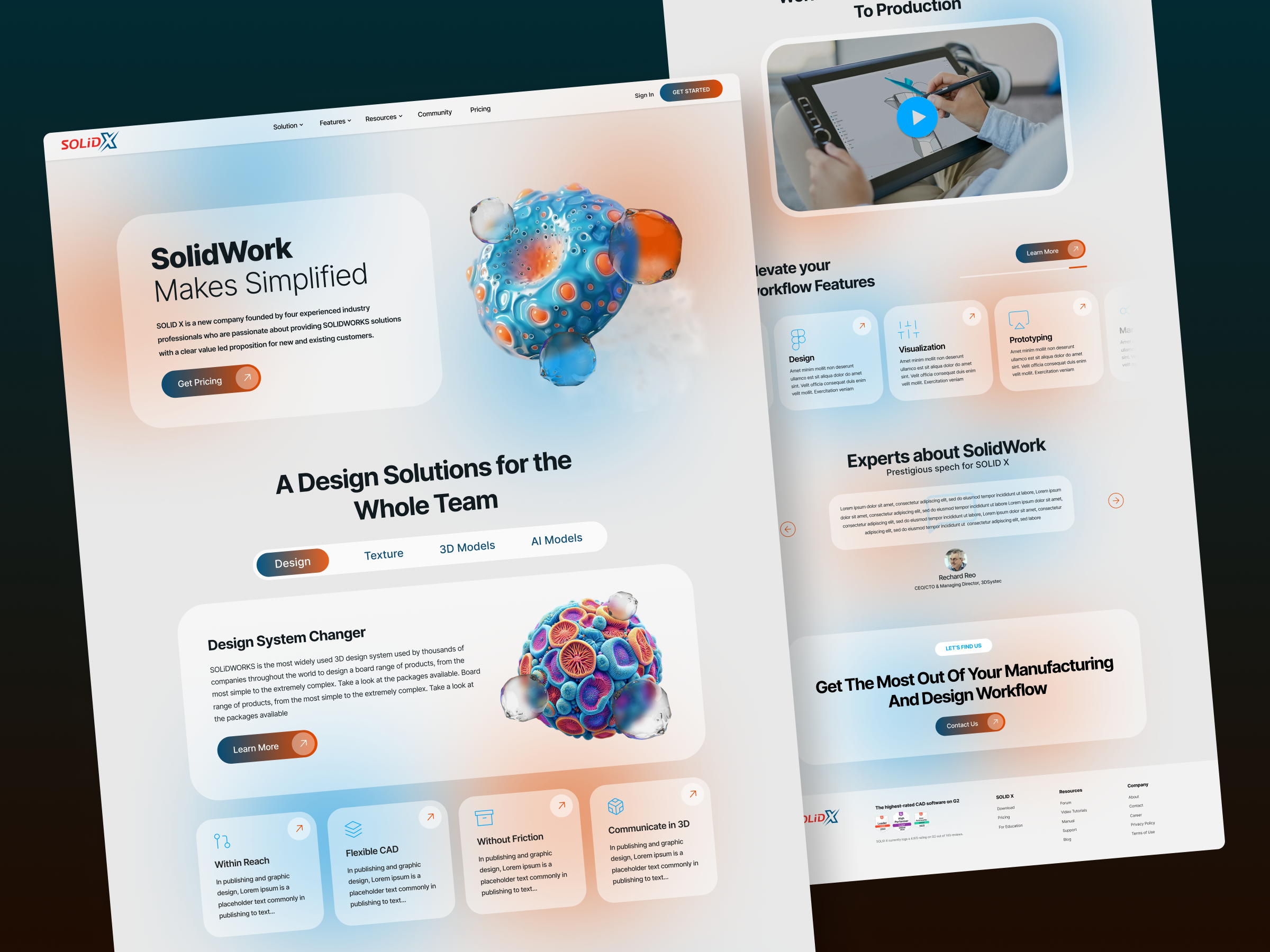 Example of Website Front End Development