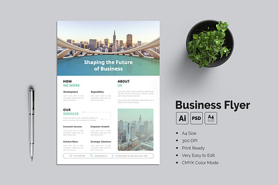 Company Services Flyer Template sales
