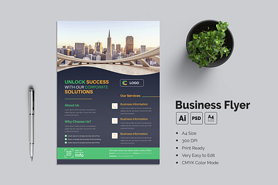 Business Solution Flyer Template sales