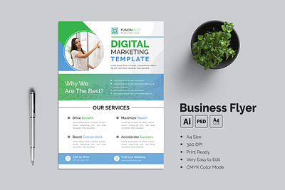 Digital Marketing Flyer Template sales