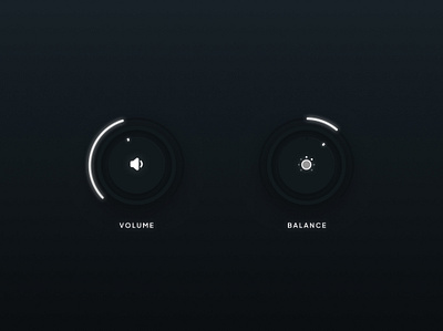 Volume Control Buttons buttons components dark design figma minimal sleek ui ux volume