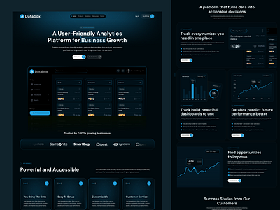 SaaS Landing Page Design clean design conversion optimization creative direction interaction design landing page minimal design modern ui product design saas saas design saas platform tech solutions tech startup ui design ux design visual design web design website concept