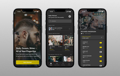 Saloon APP designthinking figma saloon app