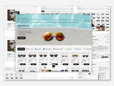 E-Commerce Shop Concept: Eyewear Mobile App Tablet Version concept design e commerce shop e commerce shop concept e commerce shop design mobile app mobile app concept mobile app design prototype ui uidesign uidesigner uiux uiuxdesign uiuxdesigner ux uxdesign uxdesigner