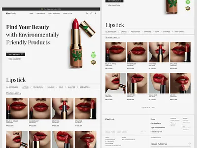 ÉlanVerde - Product Page branding clean design cosmetic desktop kosmetik minimalist modern product page ui ui design uiux design web cosmetic web design webcosmetics