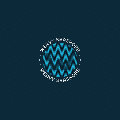 Weavy Seashore: Line Art Logo with Wave Elements and Monogram W brand identity branding creative design design logo graphic design illustration line line art line art logo line logo logo logo design logo maker logo mark logos logotype minimal minimalist modern