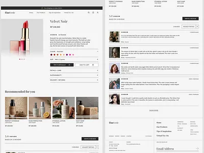 ÉlanVerde - Detail Product branding clean design cosmetics web design desktop detail product minimalist minimalist design modern modern web design product page ui web design web design minimalist