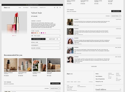 ÉlanVerde - Detail Product branding clean design cosmetics web design desktop detail product minimalist minimalist design modern modern web design product page ui web design web design minimalist