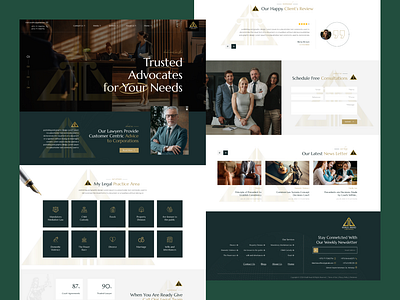Khalil Awad Advocates Website Landing Page branding graphic design logo ui