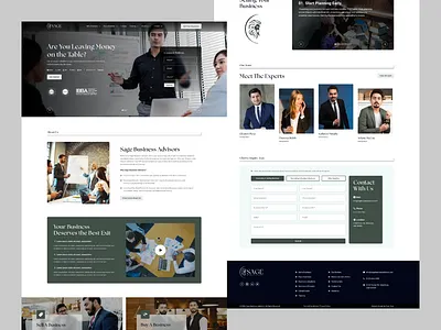 Sage Business Advisors Platform Website branding logo motion graphics ui