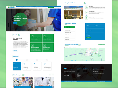 Clare Valley Famliy Pharmacy Website animation branding graphic design logo
