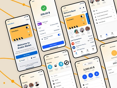 Digital Banking Mobile App ai ai chatbot bank app banking chatbot credit card defi digital payment expenses management finance ai fintech minimal design mobile app mobile banking payment app payment system send money ui ux walllet app