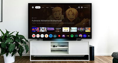 Google TV UI android tv design google google tv graphic design smart tv tv ui ui design uiux user interface ux