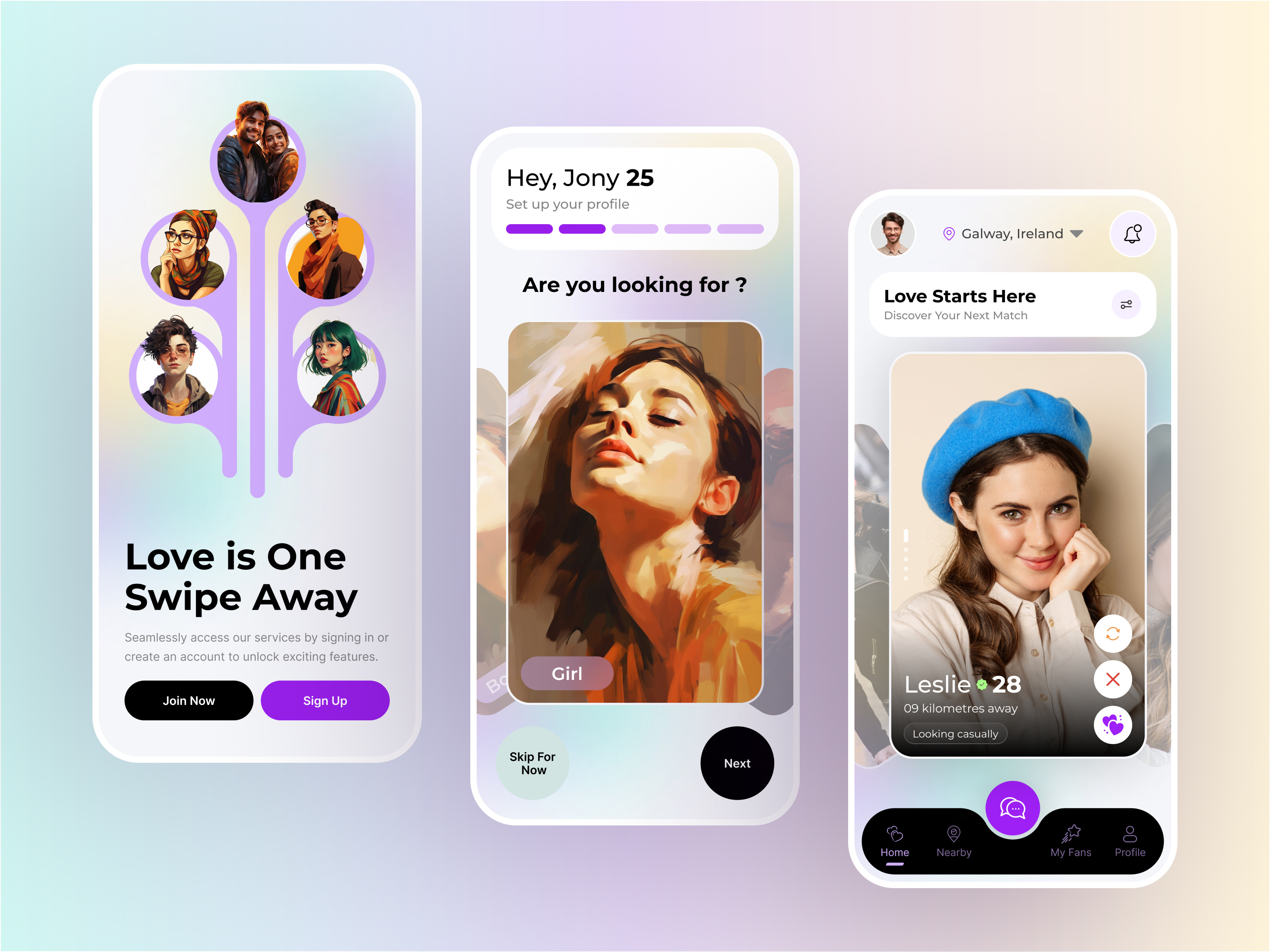 Dating App UI Design – Finding Love Made Simple by Anik Deb on Dribbble