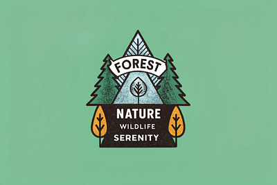 forest logo branding forest graphic design logo nature vector wildlife