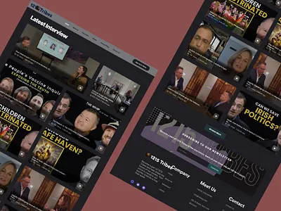 Latest Interview Dark Theme Website graphic design logo ui