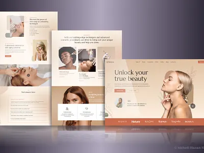 Beauty Salon || WordPress Website beauty beauty website landing page salon salon website website wix wordpress wordpress website