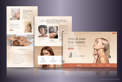 Beauty Salon || WordPress Website beauty beauty website landing page salon salon website website wix wordpress wordpress website