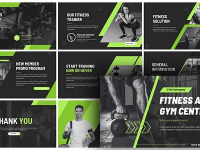 Fitness Presentation Description branding design graphic design typography